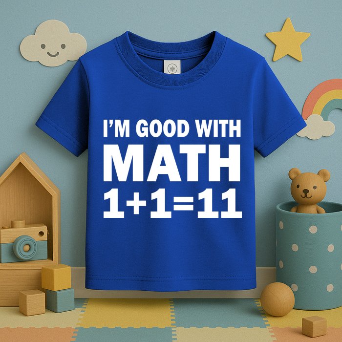 I'm GOOD with Math 1 Plus 1 Plus 11 Toddler T-Shirt