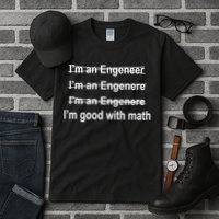 I'm Good With Math Engineer Tall T-Shirt