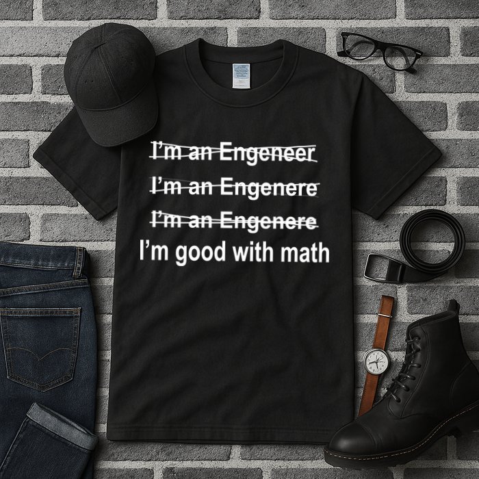 I'm Good With Math Engineer Tall T-Shirt