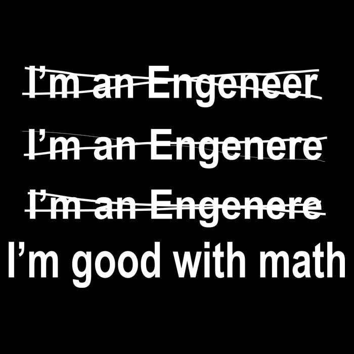 I'm Good With Math Engineer Tall T-Shirt