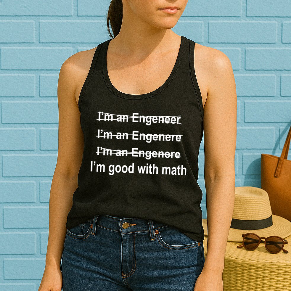 I'm Good With Math Engineer Womens Tank Top
