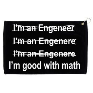 I'm Good With Math Engineer Grommeted Golf Towel