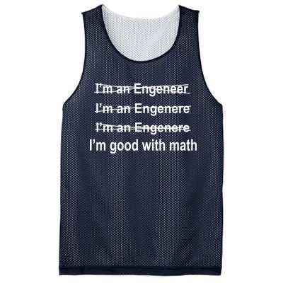 I'm Good With Math Engineer Mesh Reversible Basketball Jersey Tank