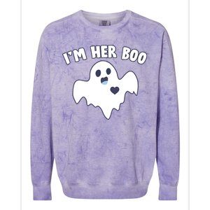 I'm Her Boo Matching Halloween Colorblast Crewneck Sweatshirt