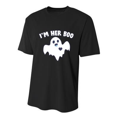 I'm Her Boo Matching Halloween Youth Performance Sprint T-Shirt