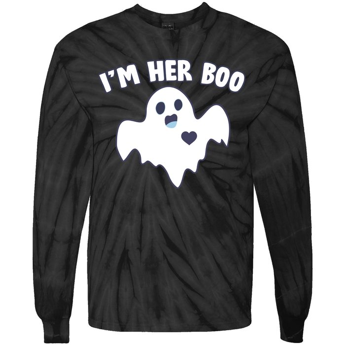 I'm Her Boo Matching Halloween Tie-Dye Long Sleeve Shirt