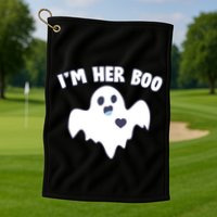 I'm Her Boo Matching Halloween Golf Towel