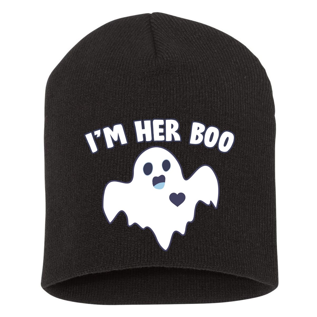 I'm Her Boo Matching Halloween Short Acrylic Beanie