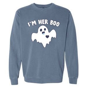 I'm Her Boo Matching Halloween Garment-Dyed Sweatshirt