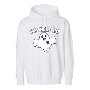 I'm Her Boo Matching Halloween Garment-Dyed Fleece Hoodie