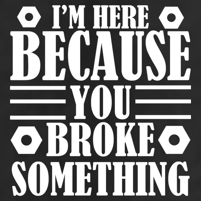 I'm Here Because You Broke Something Crop Fleece Hoodie
