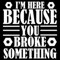 I'm Here Because You Broke Something Wool Snapback Cap