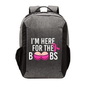 I'm Here For The Boobs Breast Cancer Vector Backpack