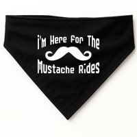 I'm Here For The Mustache Rides USA-Made Doggie Bandana