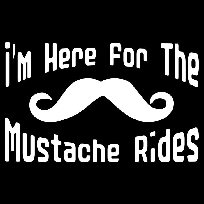 I'm Here For The Mustache Rides USA-Made Doggie Bandana