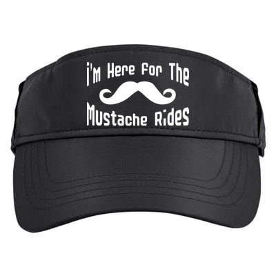 I'm Here For The Mustache Rides Adult Drive Performance Visor