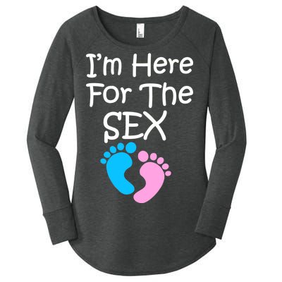 I'm Here For The Sex Women's Perfect Tri Tunic Long Sleeve Shirt