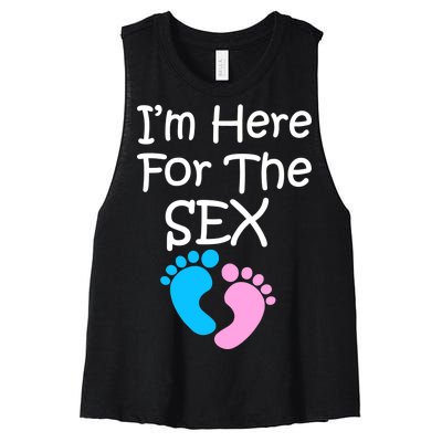 I'm Here For The Sex Women's Racerback Cropped Tank