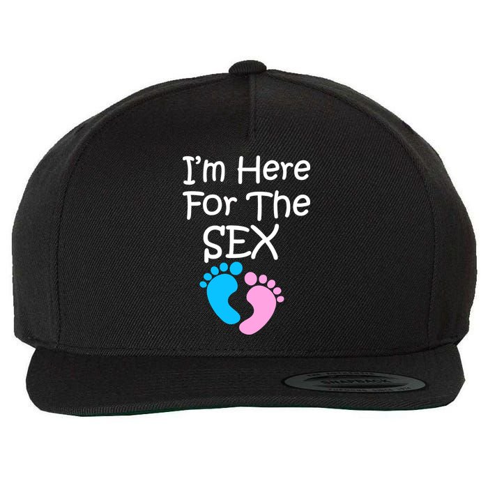 I'm Here For The Sex Wool Snapback Cap