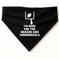 I'm Here For The Snacks And Commercials USA-Made Doggie Bandana