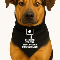 I'm Here For The Snacks And Commercials USA-Made Doggie Bandana