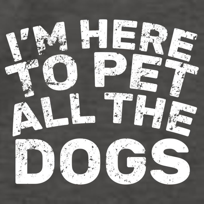 I'm Here To Pet All The Dogs Vector Backpack