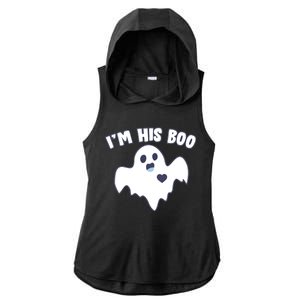 I'm His Boo Matching Halloween Ladies PosiCharge Tri-Blend Wicking Draft Hoodie Tank