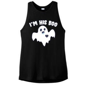 I'm His Boo Matching Halloween Ladies PosiCharge Tri-Blend Wicking Tank