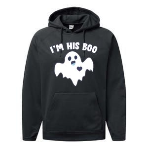 I'm His Boo Matching Halloween Performance Fleece Hoodie