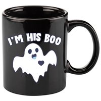 I'm His Boo Matching Halloween 11oz C Handle Ceramic Mug