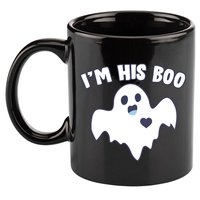 I'm His Boo Matching Halloween 11oz C Handle Ceramic Mug