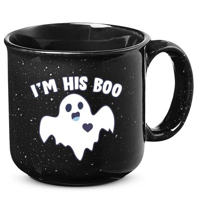 I'm His Boo Matching Halloween 15oz Campfire Ceramic Mug