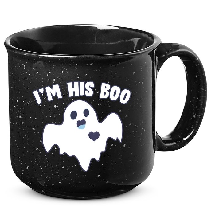 I'm His Boo Matching Halloween 15oz Campfire Ceramic Mug