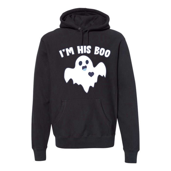 I'm His Boo Matching Halloween Premium Hoodie