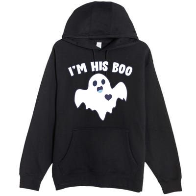 I'm His Boo Matching Halloween Premium Pullover Hoodie