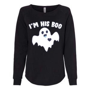 I'm His Boo Matching Halloween Womens California Wash Sweatshirt