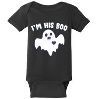 I'm His Boo Matching Halloween Baby Bodysuit