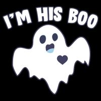 I'm His Boo Matching Halloween Baby Bodysuit