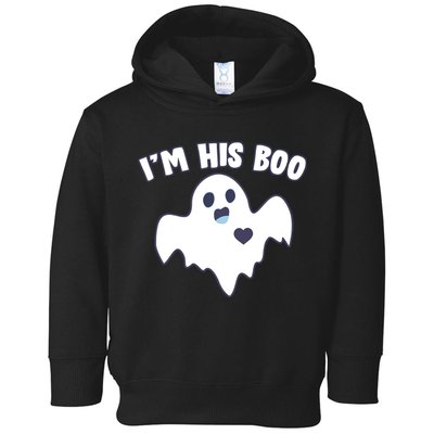 I'm His Boo Matching Halloween Toddler Hoodie