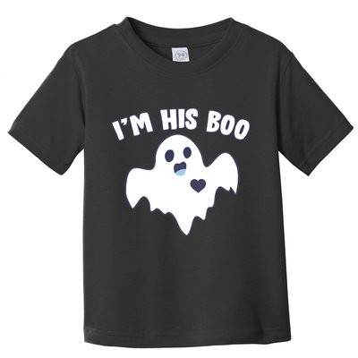 I'm His Boo Matching Halloween Toddler T-Shirt