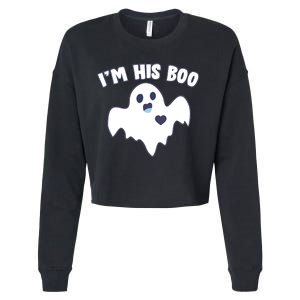 I'm His Boo Matching Halloween Cropped Pullover Crew