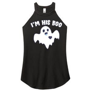 I'm His Boo Matching Halloween Women's Perfect Tri Rocker Tank