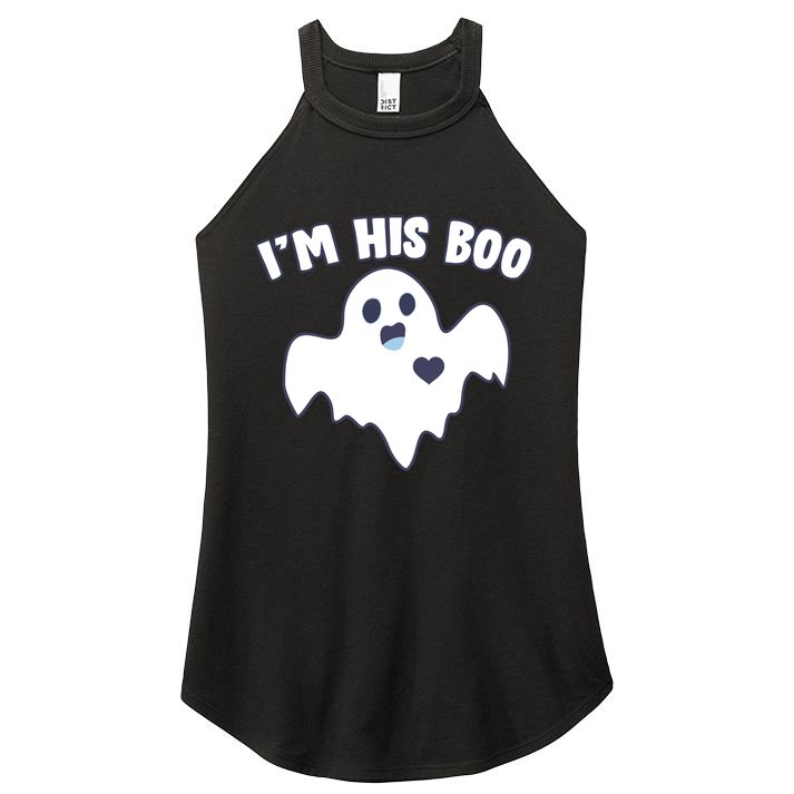 I'm His Boo Matching Halloween Women's Perfect Tri Rocker Tank