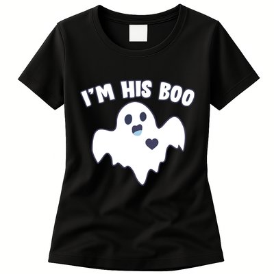 I'm His Boo Matching Halloween Womens T-Shirt