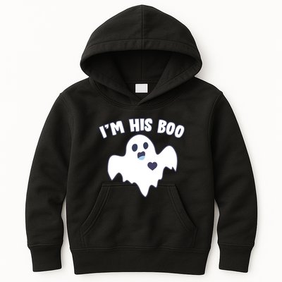 I'm His Boo Matching Halloween Kids Hoodie