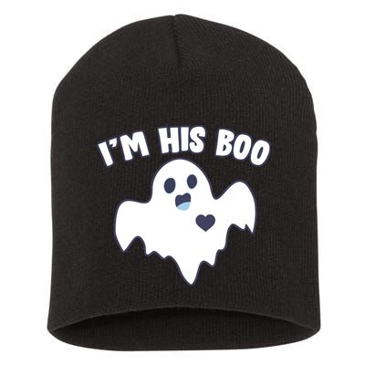 I'm His Boo Matching Halloween Short Acrylic Beanie