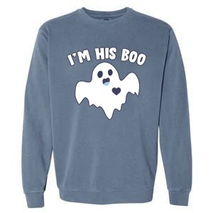 I'm His Boo Matching Halloween Garment-Dyed Sweatshirt