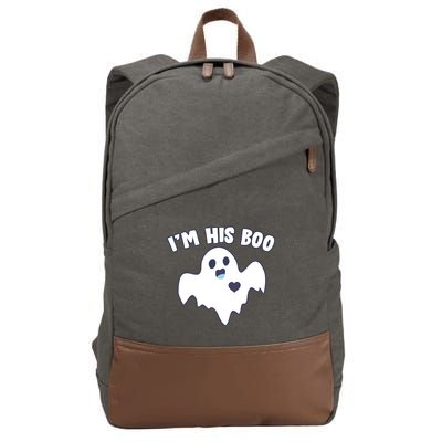 I'm His Boo Matching Halloween Cotton Canvas Backpack