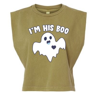 I'm His Boo Matching Halloween Garment-Dyed Women's Muscle Tee