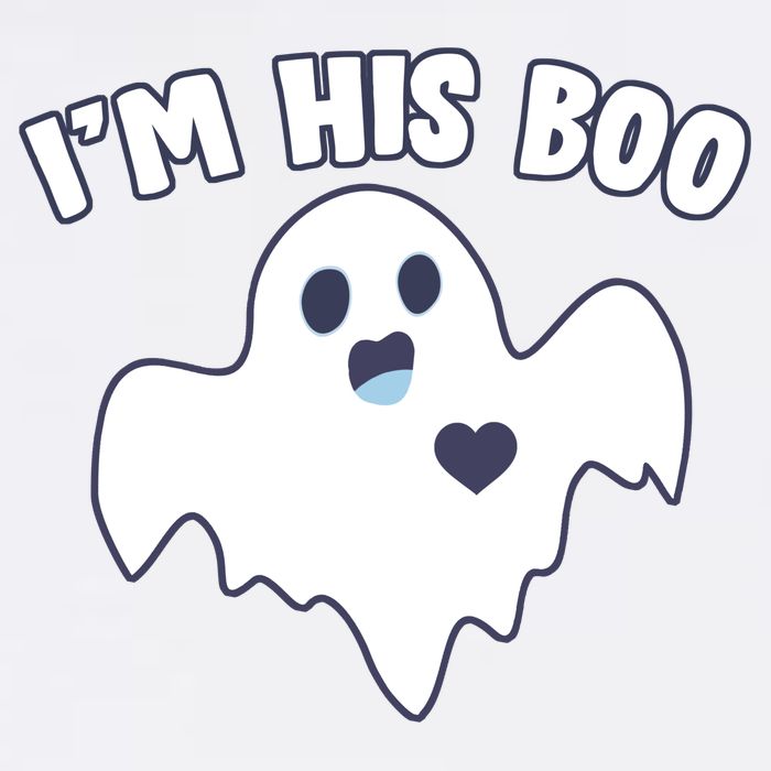 I'm His Boo Matching Halloween Garment-Dyed Sweatshirt